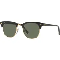 Ray-Ban Clubmaster Ebony/Arista Iconic Solglasögon G15XLT Storlek Uni