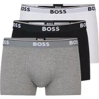 BOSS Korta Boxershorts Power 3-pack 999 Grå Mångfärgad Svart Vit Storek