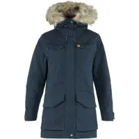 Fjällräven - Jackor dam - Nuuk Parka W Dark Navy för Unisex - Storlek M - Marinblå