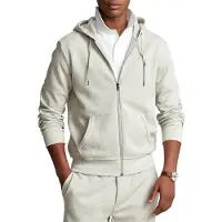 Ralph Lauren för män. 710888282003 Grå dubbel stickad sweatshirt (M), Casual, Bomull