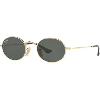 Ray-Ban Oval Unisex Guld Grön G-15 Solglasögon