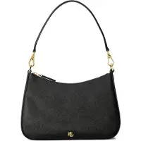 Lauren Accesorios för kvinnor. 431883768008 Danni medium crossbody-väska i läder, svart (OSFA), Casual, Hud