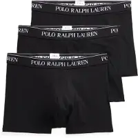 Ralph Lauren för män. 714835885002 3 boxershorts i svart stretchbomull (XL), Hemkläder, Elastan
