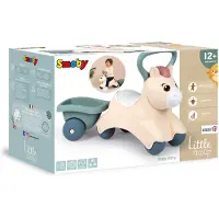 Smoby Little First Pony Ride-On Pony med släpvagn