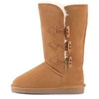 Gooce Snöboots 'Cornice' kastanjebrun / vit