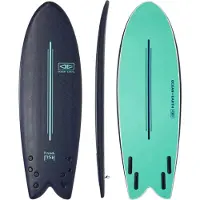 Ocean & Earth Ezi Flying Fish Quad Softtop Surfbräda midnight blue Storlek 5'8