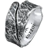 KUZZOI Ring svart / silver