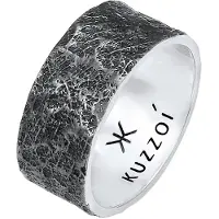 KUZZOI Ring svart / silver