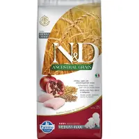 N&D Ancestral Grain Dog N&amp;D KYCKLING, DINKEL, HAVRE OCH GRÖNA ÄPPLAR Puppy Medium Maxi 12 kg