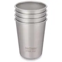 Klean Kanteen Cup 1000429 Brushed Stainless cups 295 mL, 4 pieces