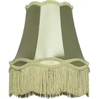 QAZQA Tyglampskärm grön 30 cm - Granny
