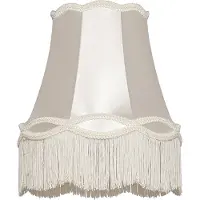 QAZQA Tyglampskärm grädde 30 cm - Granny