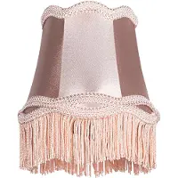 QAZQA Tygklämma skärm rosa 12 cm - Granny