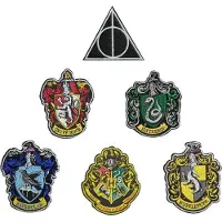 Cinereplicas Harry Potter broderet emblemer, 6 stk