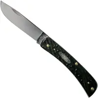 Case Knives Case Sod Buster Jr. Rough Black Synthetic, 18229, 6137 SS pocket knife