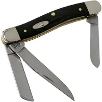 Case Knives Case Medium Stockman Rough Black Synthetic, 18222, 6318 SS pocket knife