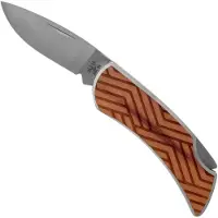 Case Cutlery Woodchuck Lines Brushed Stainless Steel Executive Lockback fällkniv