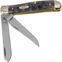 Case Knives Case Mini Trapper Pocket Worn Grey Bone, Crandall Jig, 58414, 6207 CV pocket knife