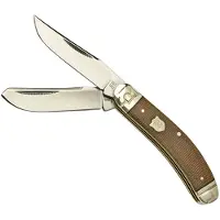 Rough Ryder Brown Burlap Sowbelly RR2332, pocket knife