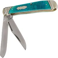 Rough Ryder Black &amp; Blue Trapper RR2115 pocket knife