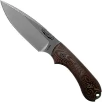 Bradford Knives Bradford Guardian 3, 3D Brown-Red Richlite, M390 False Edge Stonewash Knivesandtools Exclusive