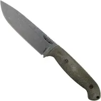 Bradford Knives Bradford Guardian 5.5S, 3D OD Green Micarta Guardian 5.5 CPM 3V, Sabre Stonewashed 5.5S-102