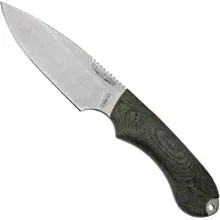 Bradford Knives Bradford Guardian 4, 3D Black Micarta, CPM-3V Sabre Stonewashed 4S-101-3V