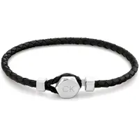 Calvin Klein Braided Leather Bracelet