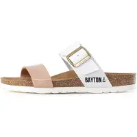 Bayton Pantolette 'Valence' nude / brun / vit
