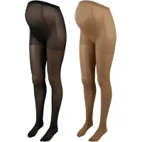 Mamalicious Strumpbyxa mörkbeige / svart