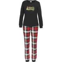 LASCANA Pyjamas guld / ljusgrå / eldröd / svart