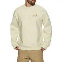 Carhartt WIP Sweatshirt 'American Script' beige / choklad / gul