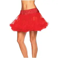 Leg avenue Underkjol med Volanger Röd Deluxe - Plus size