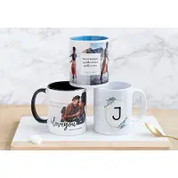 Smartphoto Mugg med färg Svart