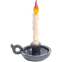 Seletti Bordslampa , Grimm Bugia, dimbara, Grå, Vardagsrum, Plast, Design