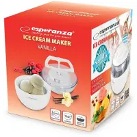 Esperanza VANILLA - Glassmaskin - 0.6 liter - 7 W