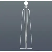 Grupa Products Design golvlampa Model M1, Vitt / opal, Vardagsrum / matsal, Metall, Modern, Golvlampa