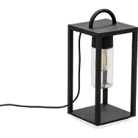 Konstsmide Bologna terrasslampa i lanterninform, E27, Svart, Metall, Modern
