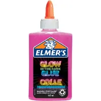 ELMER'S Elmers Glow in the Dark hantverkslim rosa 147 ml tvättbart hantverkslim av den