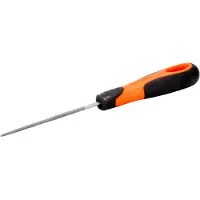 Bahco ERGO 1-230-08-2-2-2, Fil, Rundfil, Annat snitt, Plast, Svart/orange, Ergonomiskt, Säkert grepp