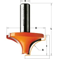 Cmt Avrundningsfräs 827.754.11; S=12,7 mm; D=63,5 mm