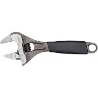 Bahco Ergo Extra-slim Jaw Large Opening Central Knurled With Rubber Handle 32 Mm 170 Mm Skiftnyckel