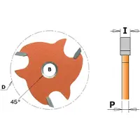 Cmt Skivnotfräs 823.350.11; 5/47,6 mm