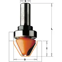 Cmt Skriftfräs ; S=12 mm; D=28 mm