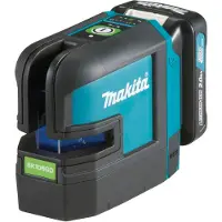 Makita Korslinjelaser SK106GDWA; 12 V; 1x2,0 Ah batt.
