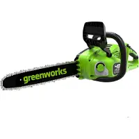 Greenworks Elkedjesåg GD24X2CS36; 2x24 V; 36 cm svärd (utan batteri och laddare)