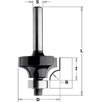 Cmt Avrundningsfräs Contractor K938-222; R=4,8; S=8; D=22,2 mm; med kullager