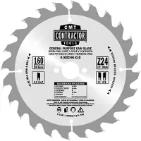 Cmt Sågklinga för trä Contractor; 85x15x1,5 mm; Z24; 12°