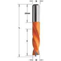 Cmt Borr för trä ; S=8x20 mm; D=6x30 mm