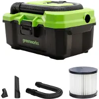Greenworks Våt-/ torrdammsugare G24WDV; 24 V (utan batteri och laddare)